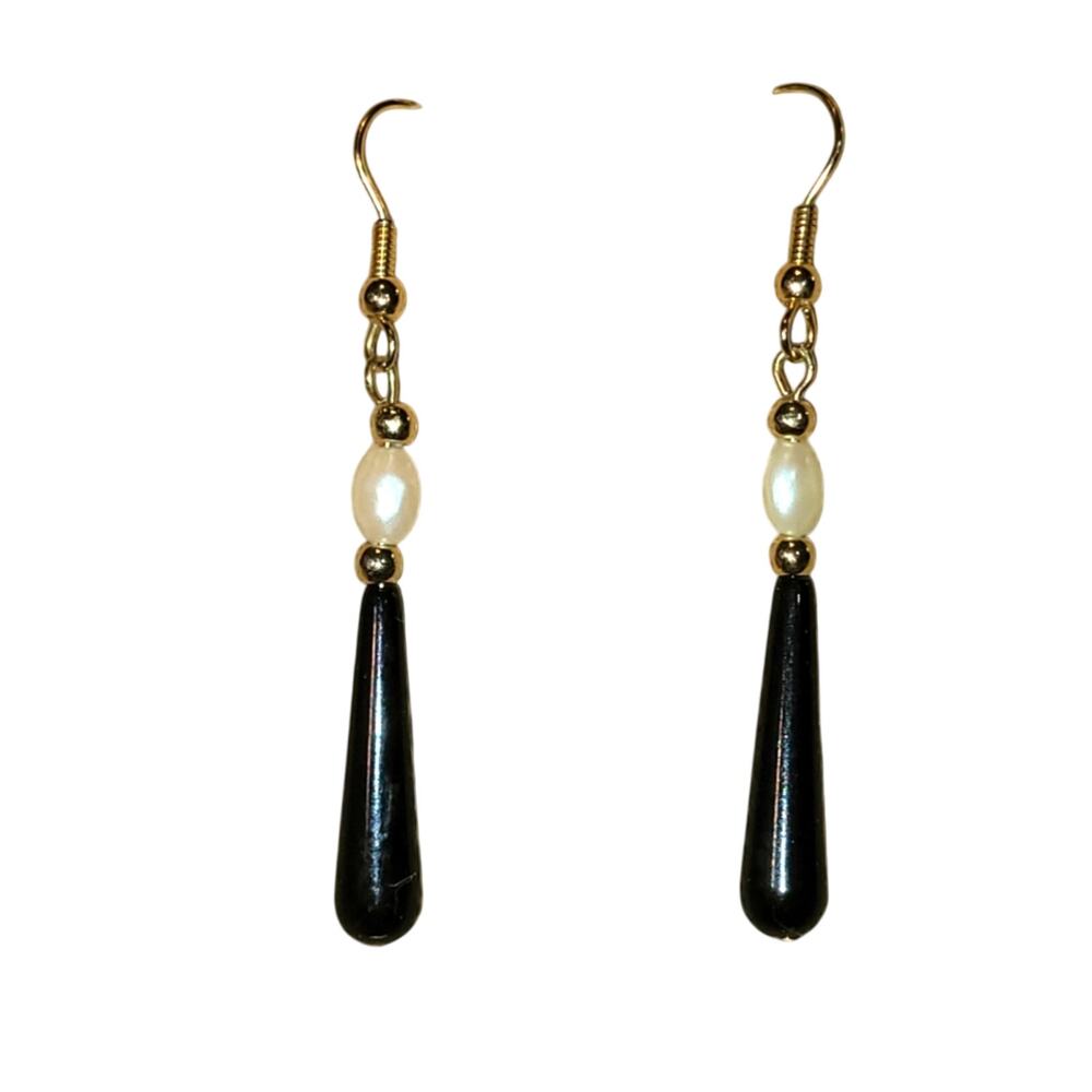 Vintage Classic Rice Pearl Drop Earrings